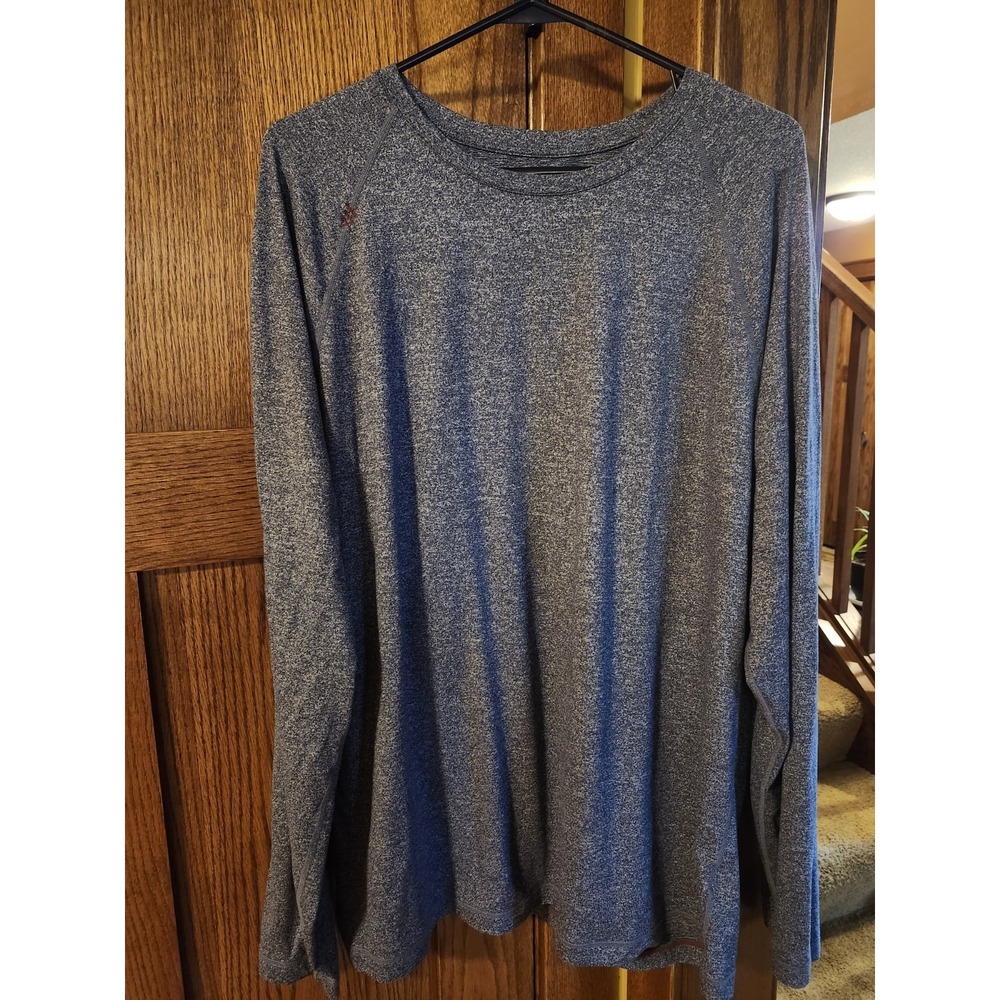 Rhone Reign Long-Sleeve Shirt Mens Heather Blue Athletic Size XXL 2XL‎